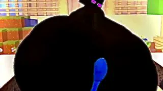 Endermommy uses her massive hyper butt to play with her son's cock
