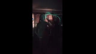 Topless dancing with pixel whip