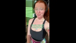 Natural Redhead Shows Off Her Sweaty Curves