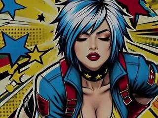 Neon-Girl gets a facial surprise