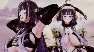 Nude Elf VTuber Dances KPop | Attention MMD