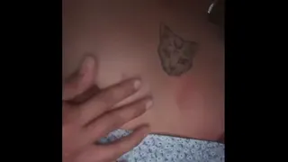 I touch my breasts and milk comes out.