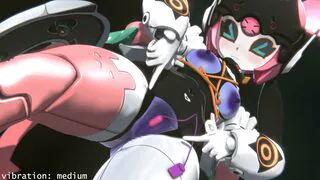 [pubic hair and darker lewd areas] Aria (Robot) - 前後腰振りBass Knight