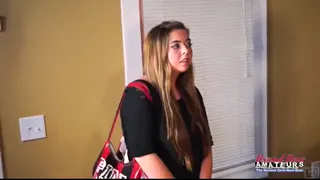 Skinny Big Tits Brunette Coeds Madelyn Sofia Hot Kinky Toy Session!