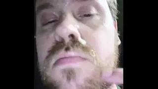 Russian slut got cum on her face and went to work!