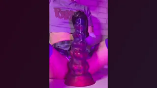 Cute Femboy's Deep Asshole Impaled By ExtraLong Oieffur XXL Dildo