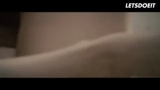 European Glamour Babe Gets Her Pussy Pounded Deep, Legs Over His Shoulders... She Can Barely Take It