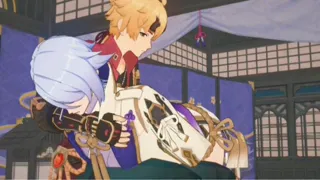 Ayato squirts for Thoma - Genshin Impact Yaoi Animation