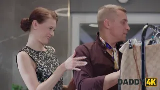 DADDY4K. My Daddy is interviewing my Girlfriend while he fucks her