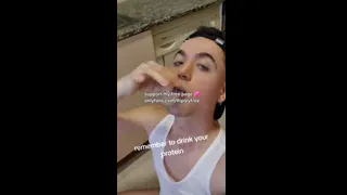 Twink Drinking CUM