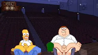 MUGEN Request#77: Zephyr & Senpai Fucks Peter Griffin & Homer Simpson