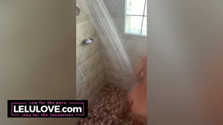 Lelu Love masturbates in car before date, creampie JOI, naked warmup