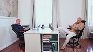Female Boss in High Heel Boots gets Fucked in the Office by 2 Employees with Big Dicks (Trailer)