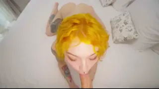 I happened to meet a girl in the park who turned out to be a porn actress. She offered to go to her place and fucked me hard.