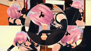 My sexy kouhai became my personal maid! | Mash Kyrielight, Koikatsu hentai