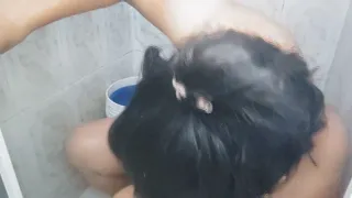 Dominant latina pushes raw pussy release