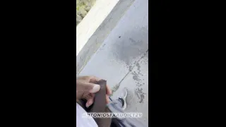 CAUGHT MY BEST FRIEND DAD NAKED with HIS BIG BLACK UNCUT COCK SHOWING OFF VELGA GRANDE in PUBLIC PALM SPRINGS