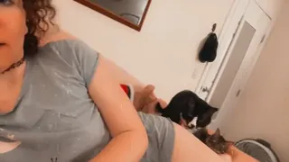 Licking this Delicious Cum