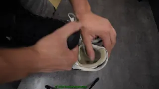 Cumshot on white AF1 low
