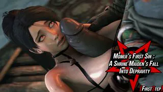 Momiji's First Sin : A Shrine Maiden's Fall Into Depravity [Part 1/4]