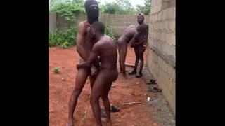 How I was gang bang with my friend outside