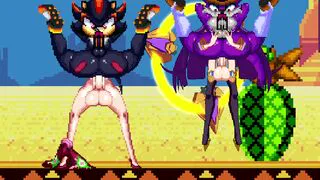 MUGEN: Hades Izanami & Boa Hancock fucks Fang & Shadow