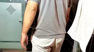 Seeing you in the shower makes my pussy wet and makes me want to fuck you. As long as your wife doesn't find out. Fuck me!