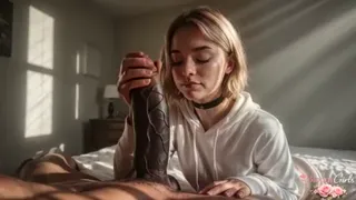 Blonde shakes her tits and tries to seduce her best friend [AI]