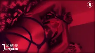 Man in tight Zentai, traped in Japanese Shibari Pleasure Denied, Filmed and Watched Edging All Night by a Sadistic Torturer