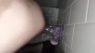 Gender fluid webcam model trying out new toy from fan