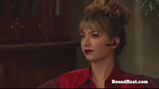 Naughty Blonde Lesbian Slave Spanked And Masturbated By Mistress