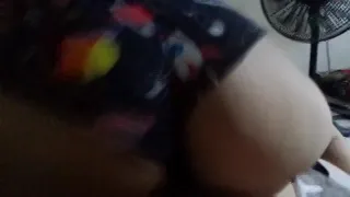 The cleaning lady rides me with her huge butt when we're alone. Boss with the real amateur cleaning lady
