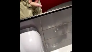 Pissing and cum in the toilet
