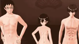 Femboy Seduces his Straight Brother in front of Dad in the Bathhouse [Full Viedo]