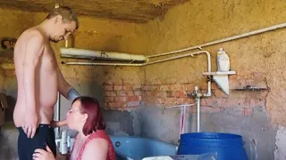 I fucked a village whore right in the barn where she was doing laundry.