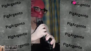 Sloppy Deepthroat Session With Huge Dildo