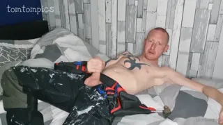 Chav ginger workman cums
