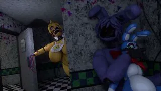 Withered Bonnie X Toy Bonnie (NightbotGrey)