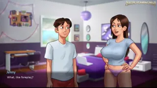 Stepbro Fucking Stepsister's Pussy and Cum INISDE Pussy, Creampie Inside Tight pussy - Summertime Saga 44 By DarkCookie - 3D Porn Game