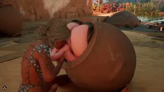 A Women Stuck In A Pot