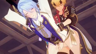 Ayato x Thoma Romantic Anal Sex -  Genshin Impact Hentai Yaoi