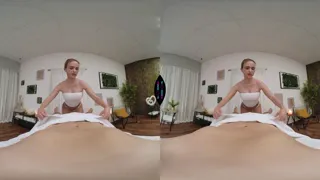 Blonde Masseuse Fucked by Stranger - Big Tits Horny Girl Footjob Massage