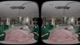 VR Bangers: Skinny Blonde Schoolgirl Sucks Stepdad's Monster Cock | VR Porn
